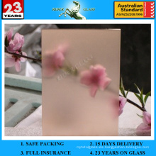 Vidrio grabado ácido 4-12mm rosado con AS / NZS2208: 1996